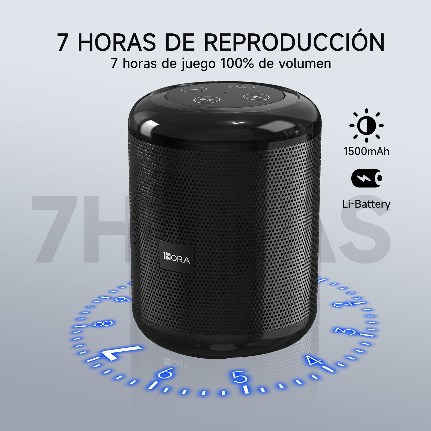 Bocina Bluetooth Portátil 1HORA BOC062